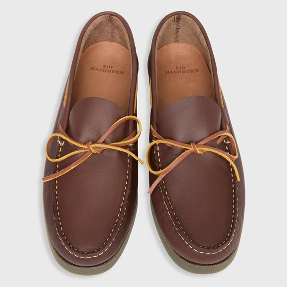 Sid Mashburn Other - Sid Mashburn Camp Moccasin Dark Brown Leather